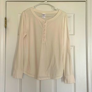 Stars Above Cream Button Shirt Size Medium